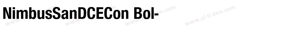 NimbusSanDCECon Bol字体转换